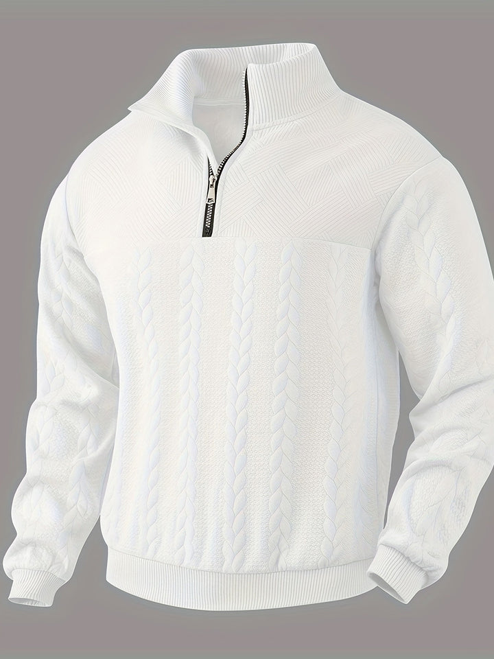 Olivier | Herren-Sweatshirt im Vintage-Stil mit Zipper
