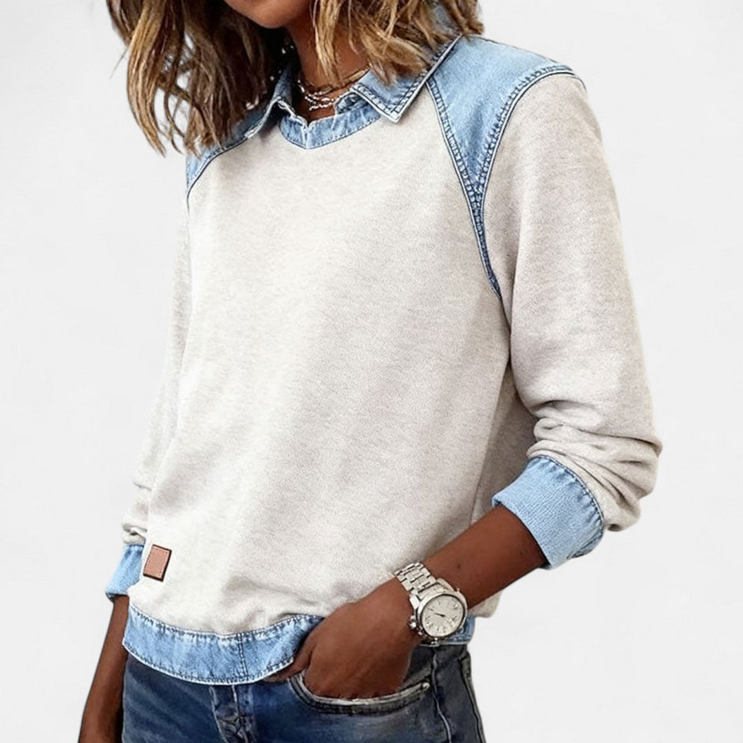 Lina | Modisches Damen Langarmshirt modern & chic