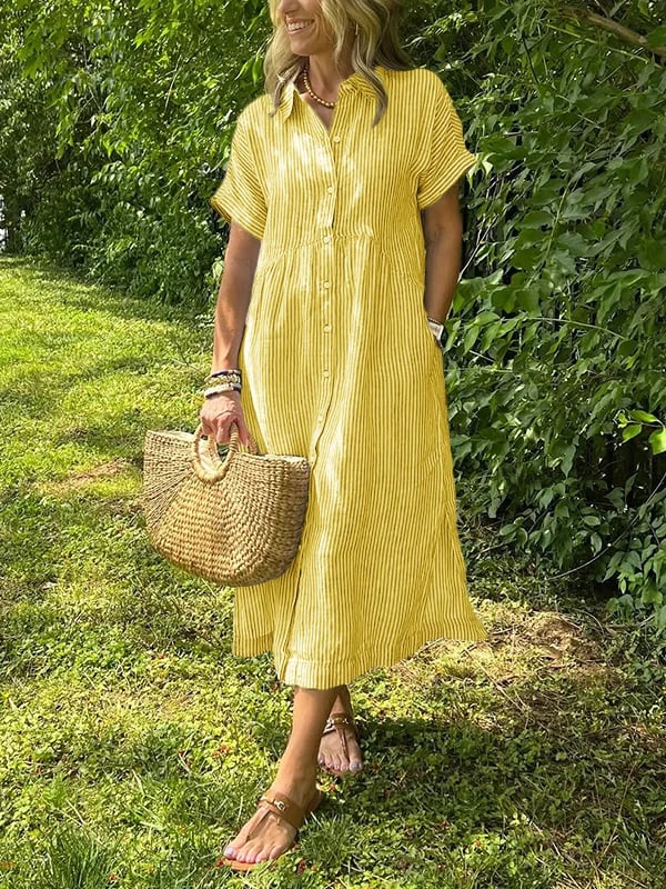 Helga | Komfortables Maxi-Hemdkleid mit weichem Griff