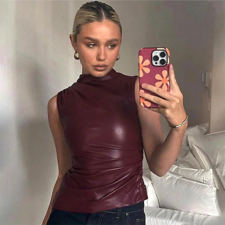 Clara | Weinrotes Damen-Top für Herbst & Winter