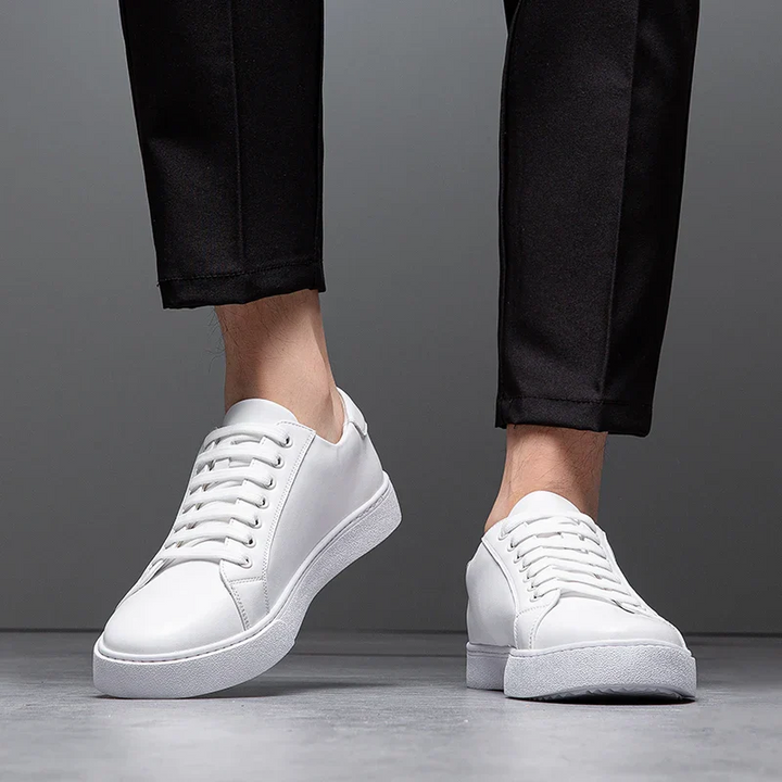 Simon | Hochwertige Herren Leder Sneakers Look
