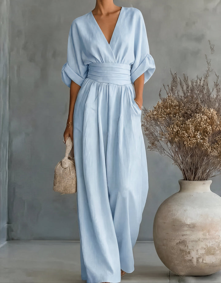 Emma | Eleganter Jumpsuit Mit Weitem Bein