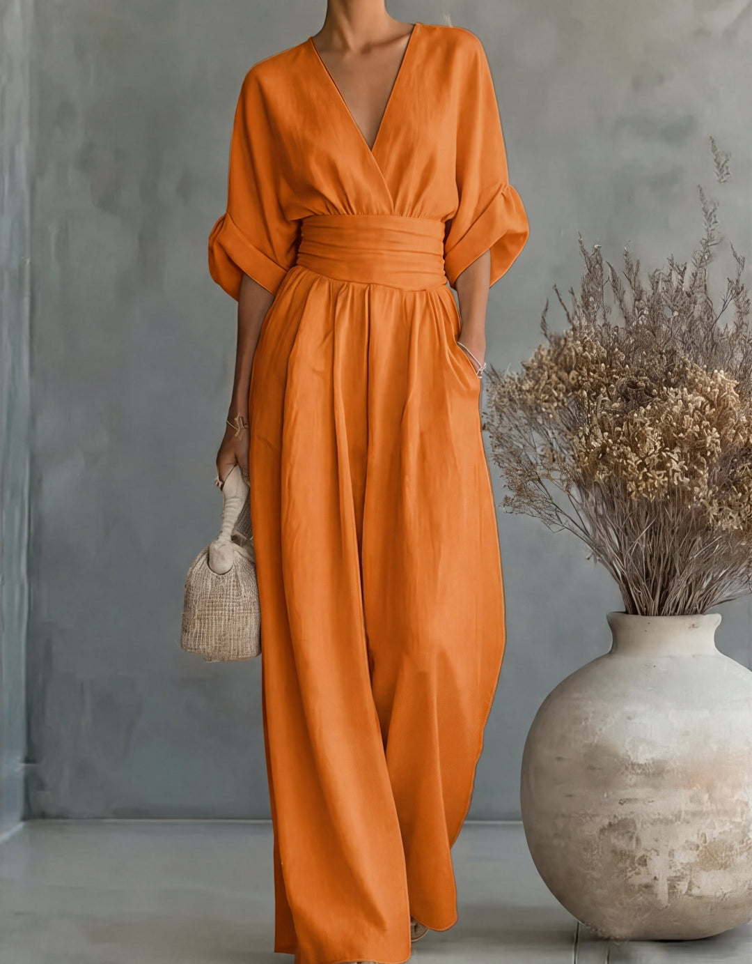 Emma | Eleganter Jumpsuit Mit Weitem Bein