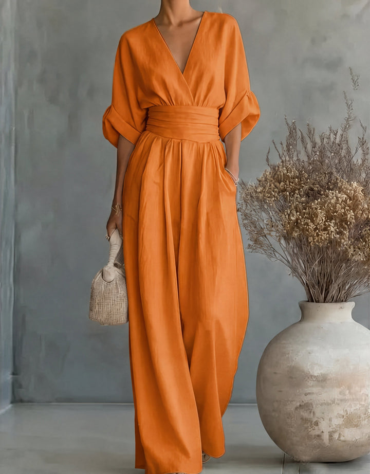 Emma | Eleganter Jumpsuit Mit Weitem Bein