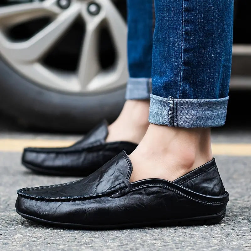 Venezianische handgemachte Lederloafer Herren