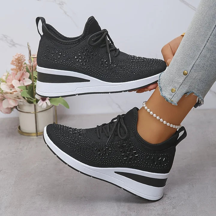 Elena | Funkelnde Damen-Sneakers modern & cozy