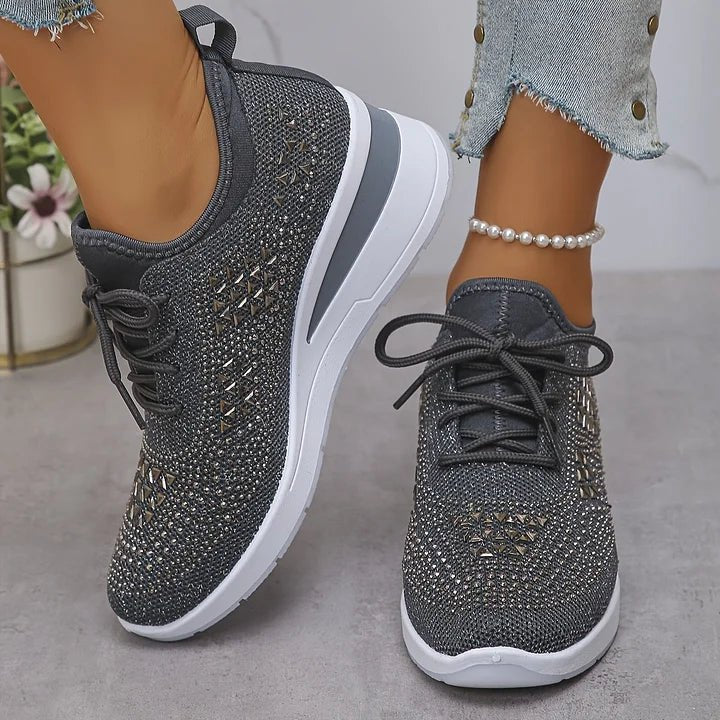 Elena | Funkelnde Damen-Sneakers modern & cozy