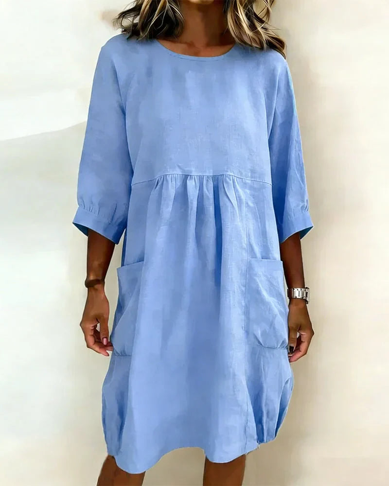 Alena | Modisches 3/4-Arm-Kleid Damen