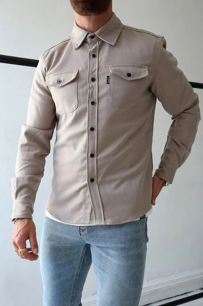 Hemdjacke mit Knopfleiste – Lässig & Chic