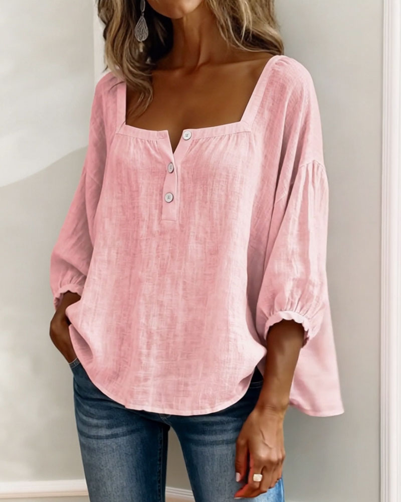 Zoe | Elegante Bluse Damen Eckiger Stil
