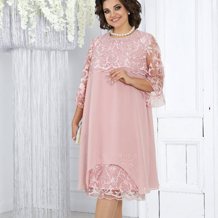 Elina | Stilvolles Damen Midikleid lässig-elegant