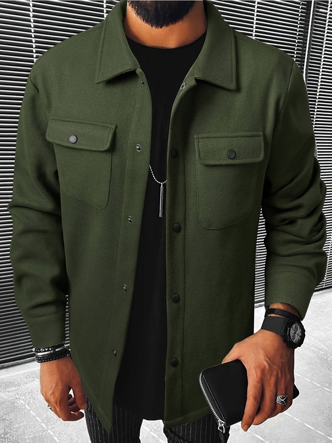 ModeBecker | Freizeitjacke für Herren mit Pattentasche