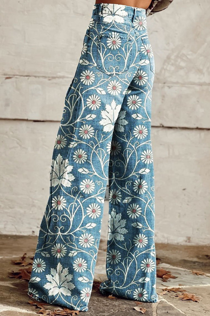 Elina | Locker geschnittene Boho-Vintage-Hose Damen