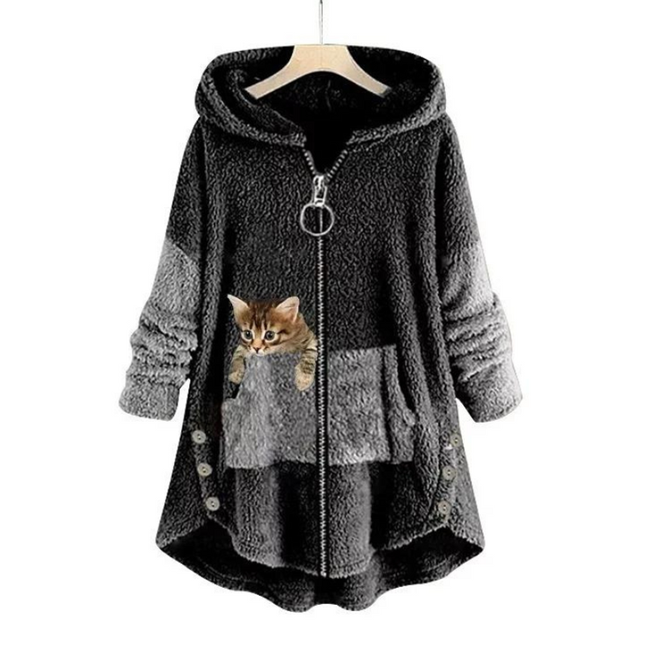 Luna | Flauschiger Winterhoodie mit Kapuze für Damen
