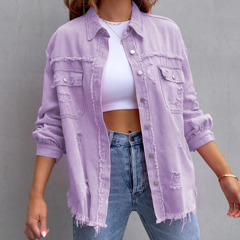 Laura Bunte Jeansjacke für fröhliche Outfits im Alltag und Sommer