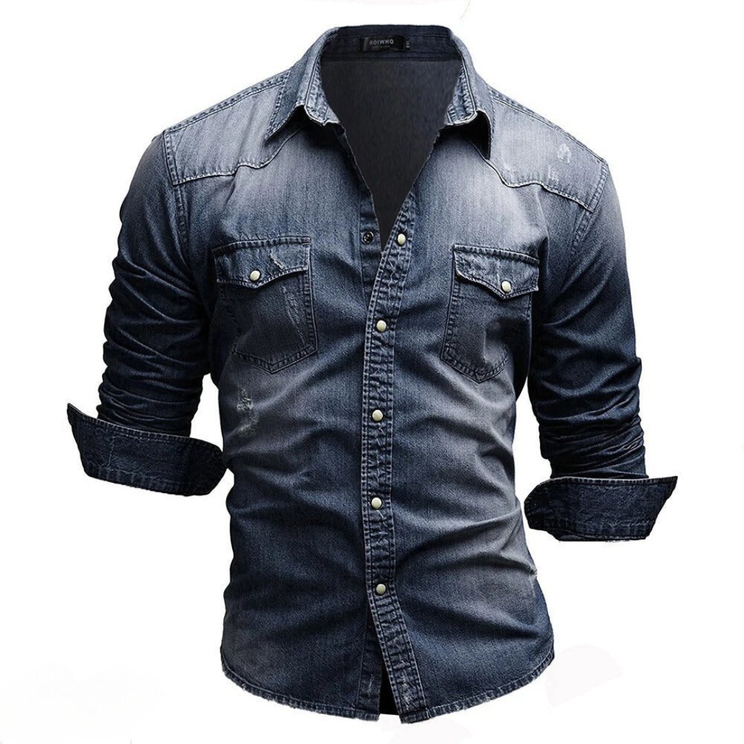 David | Zeitloses Jeanshemd für Herren mit Stil