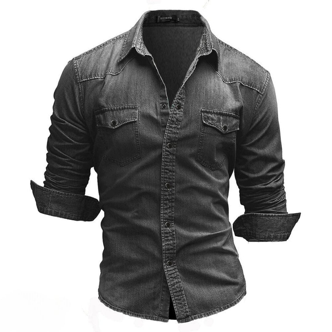 David | Zeitloses Jeanshemd für Herren mit Stil