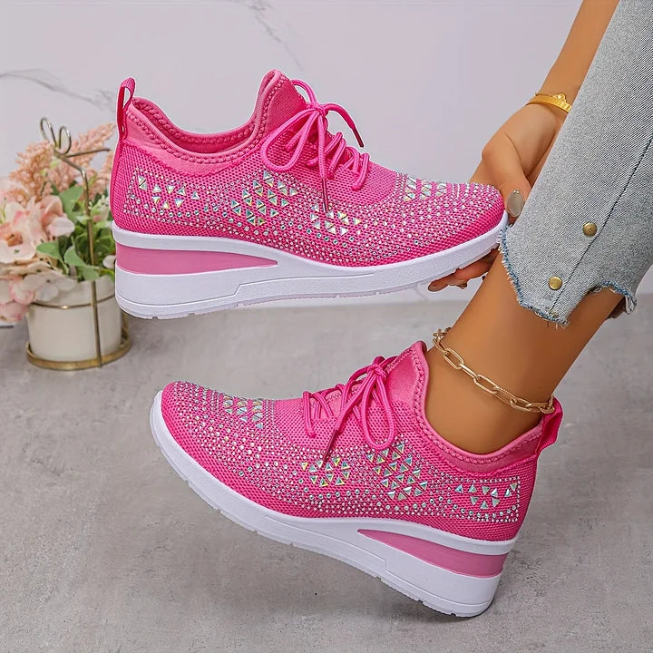 Elena | Orthopädische Sneakers mit Strasssteinen