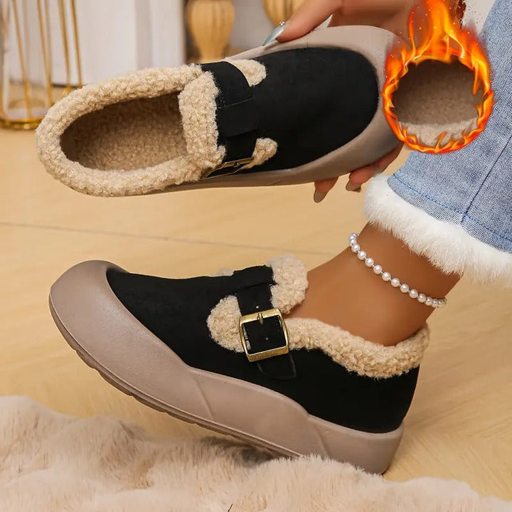 Marlene | Warme, bequeme Damenschuhe mit Fleecefutter