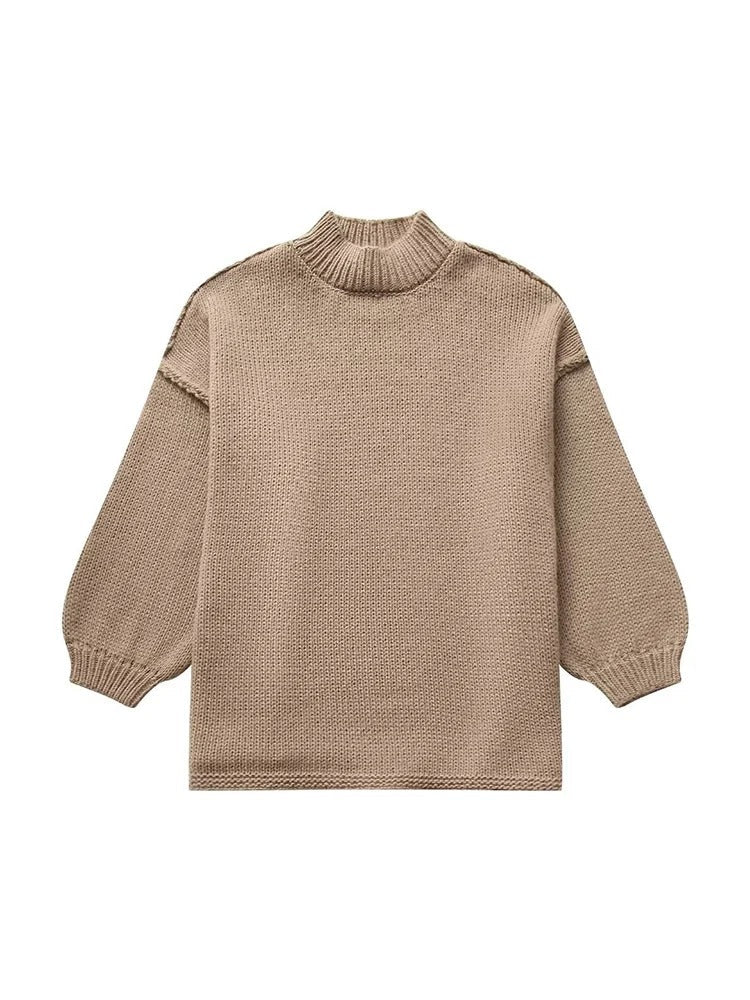 Stella | Strickpullover mit halblangem Kragen