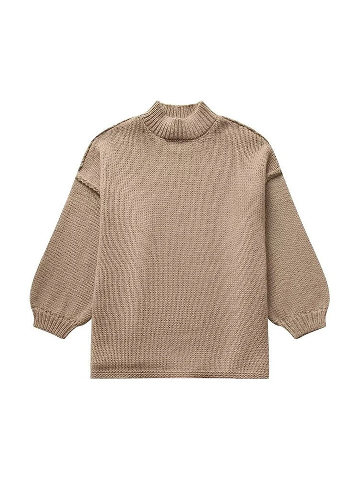 Stella | Strickpullover mit halblangem Kragen