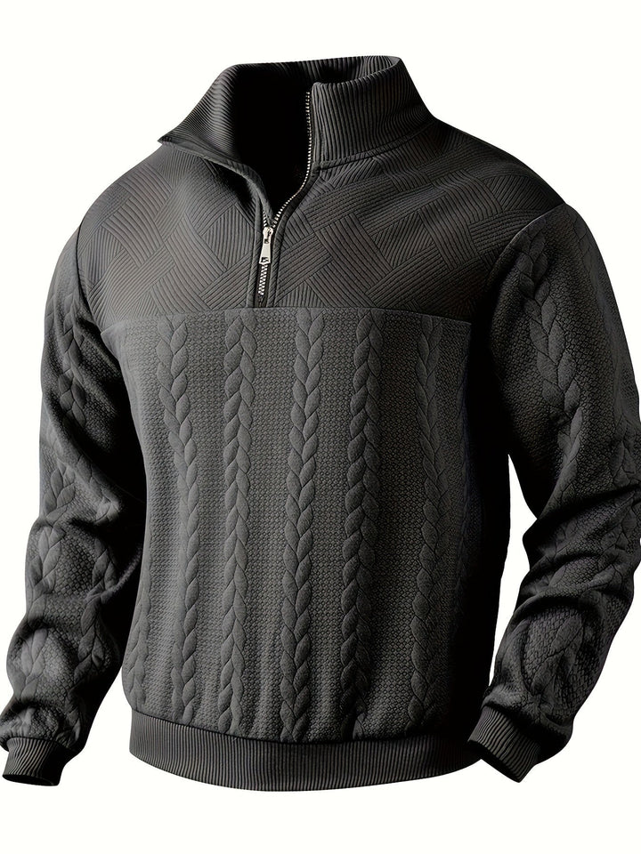 Olivier | Herren-Sweatshirt im Vintage-Stil mit Zipper
