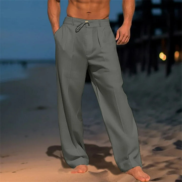 Pieter | Leinenhose in einfarbigem, leichtem Design