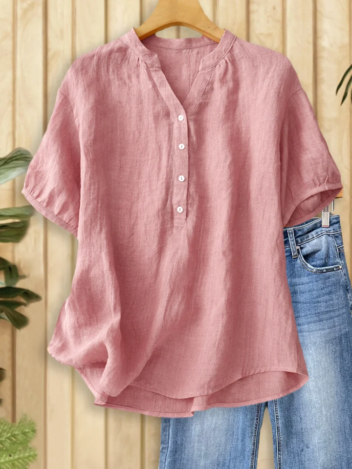 Hanna | Zeitlose Bluse mit V-Ausschnitt Damen