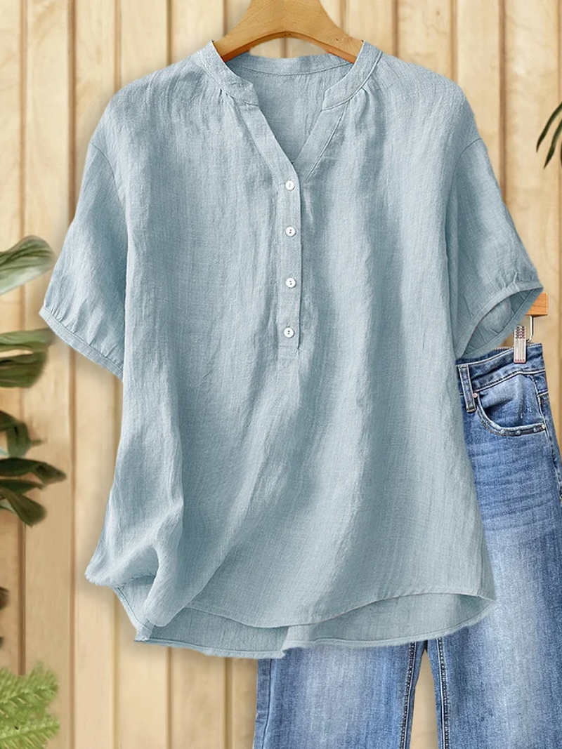 Hanna | Zeitlose Bluse mit V-Ausschnitt Damen