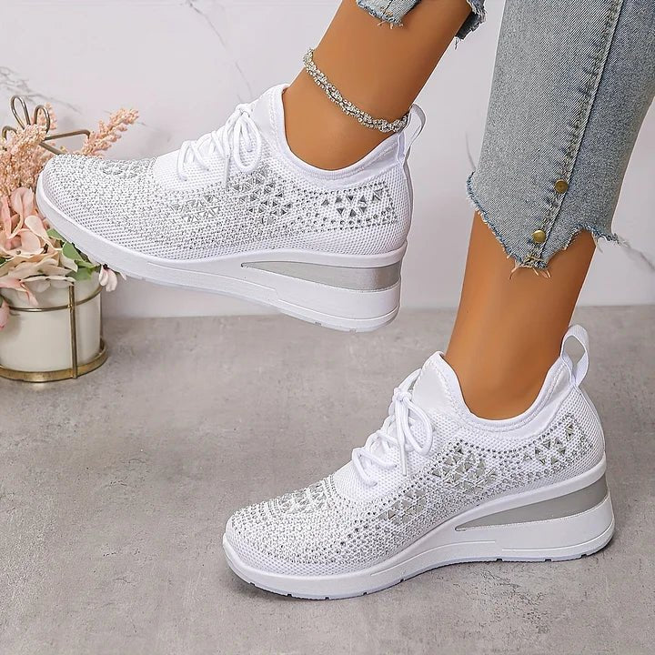 Elena | Funkelnde Damen-Sneakers modern & cozy