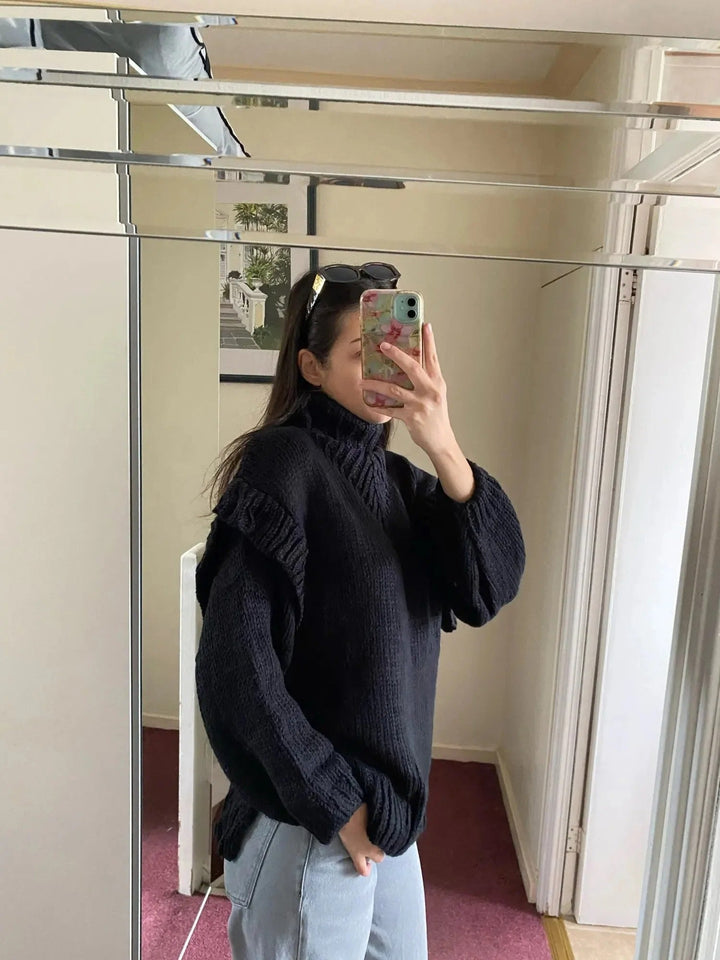 Stella | Strickpullover mit halblangem Kragen