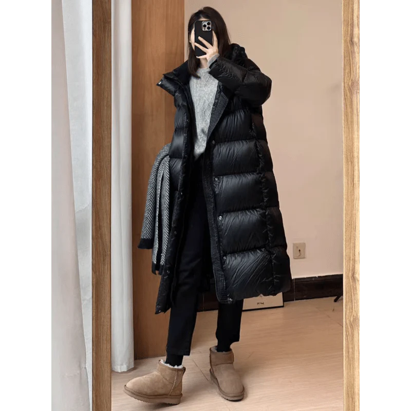 Phoebe | Lange Daunenjacke im modernen Puffer-Stil