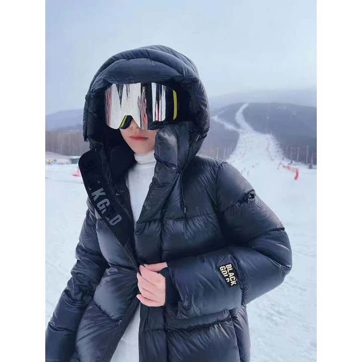 Phoebe | Lange Daunenjacke im modernen Puffer-Stil