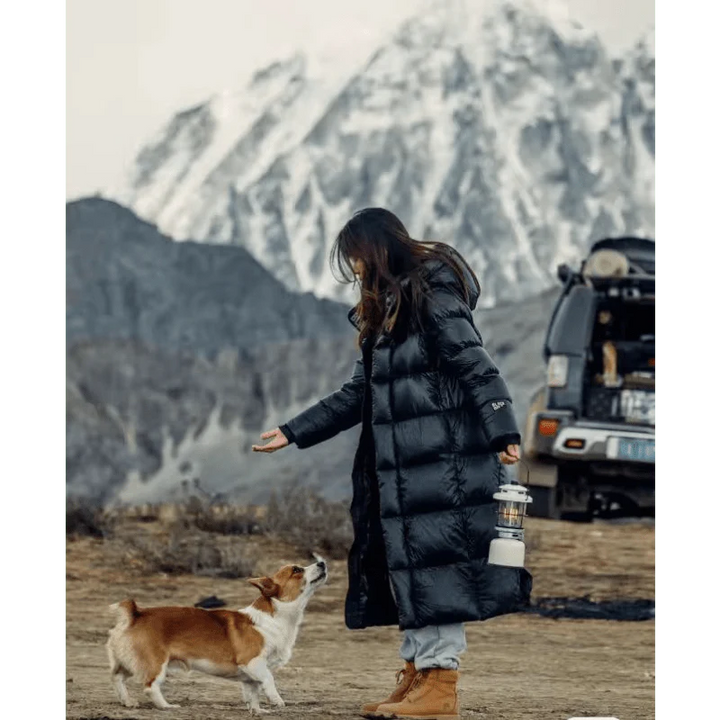 Phoebe | Lange Daunenjacke im modernen Puffer-Stil