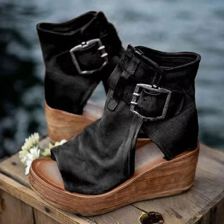 Freja | Orthopädische Keilabsätze im Vintage-Stil