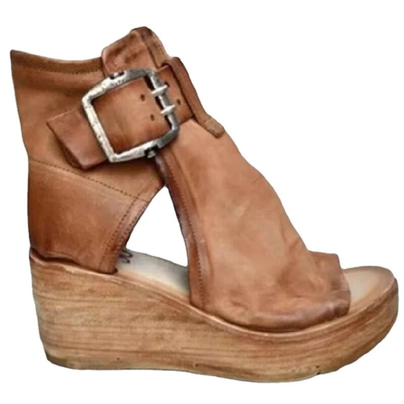 Freja | Orthopädische Keilabsätze im Vintage-Stil
