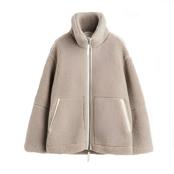 CAMILA | Flauschige Teddyjacke mit modischem Schnitt