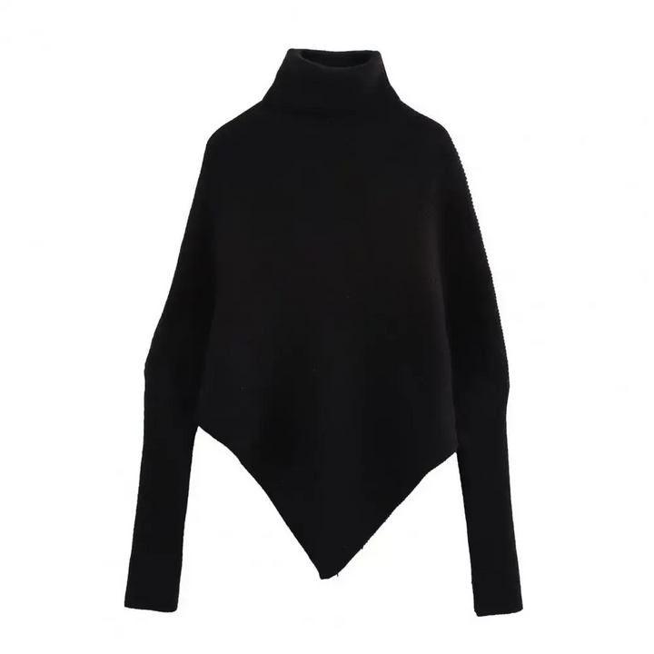 Amaya | Schlanker Damenpullover mit modernem Saumdesign