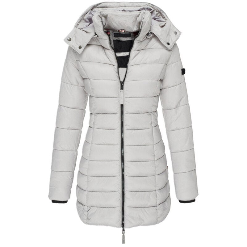 Elisa | Daunenjacke mit Kapuze – warm und ultrakuschelig