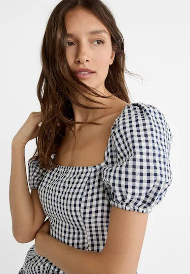 Angelika | Kariertes Minikleid im Retro-Stil