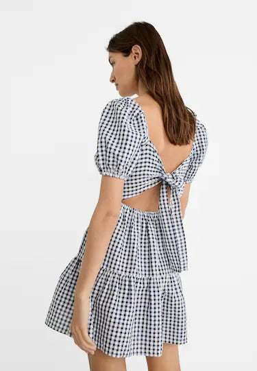 Angelika | Kariertes Minikleid im Retro-Stil