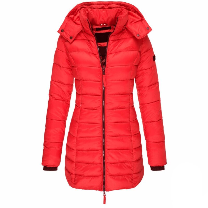 Elisa | Daunenjacke mit Kapuze – warm und ultrakuschelig