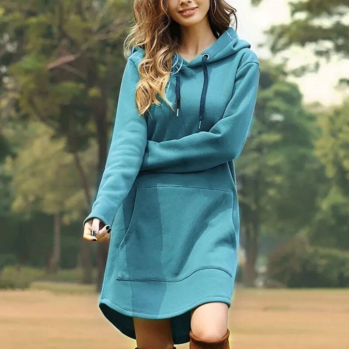 Jule | Gemütliches Strick-Hoodie-Kleid für Damen