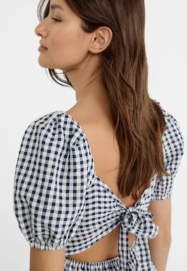 Angelika | Kariertes Minikleid im Retro-Stil