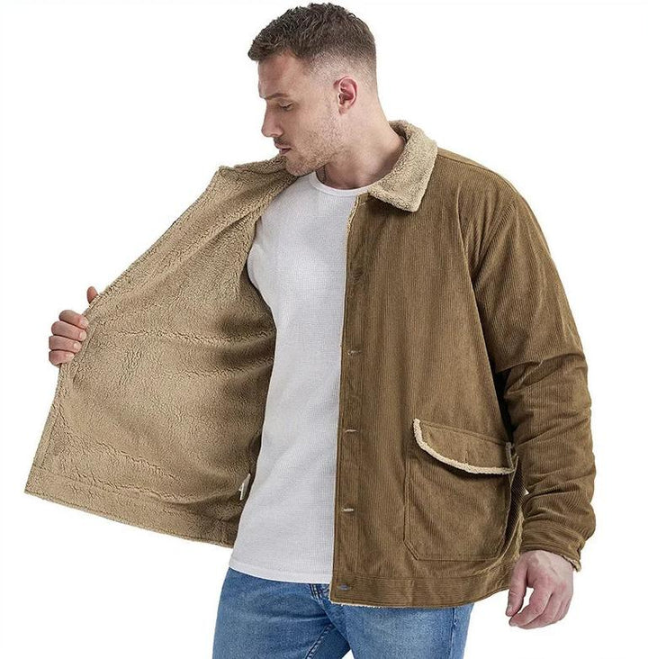 Stylische Kordjacke für Männer in Herbstfarben