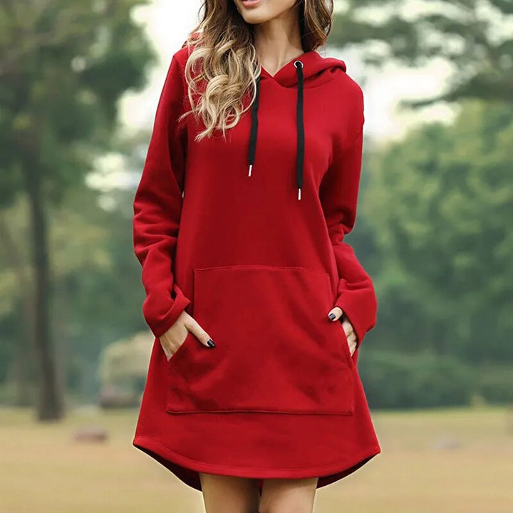 Jule | Gemütliches Strick-Hoodie-Kleid für Damen