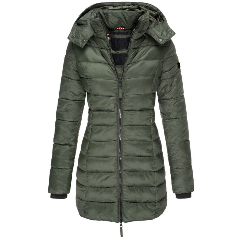 Elisa | Daunenjacke mit Kapuze – warm und ultrakuschelig