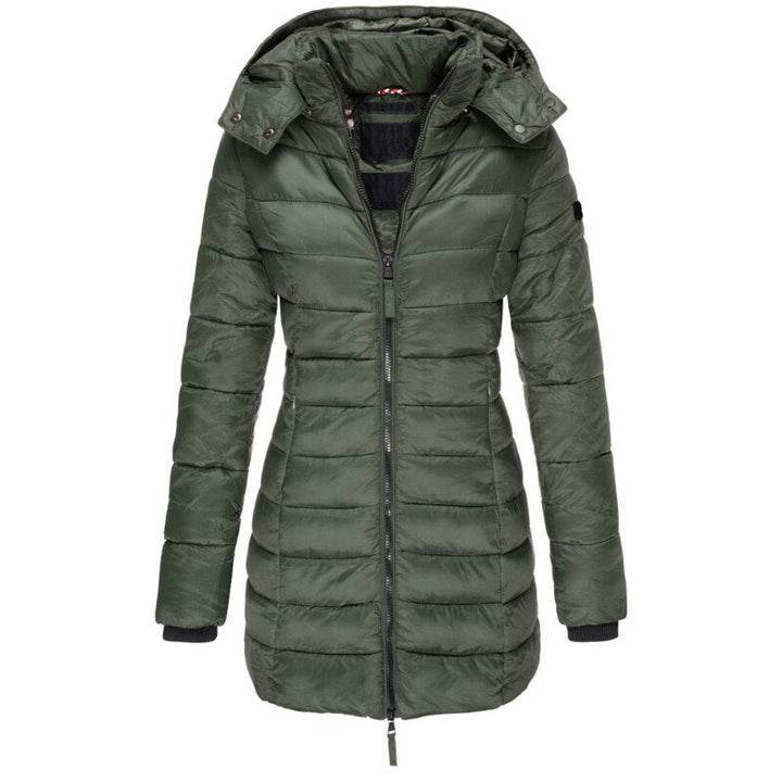 Elisa | Daunenjacke mit Kapuze – warm und ultrakuschelig
