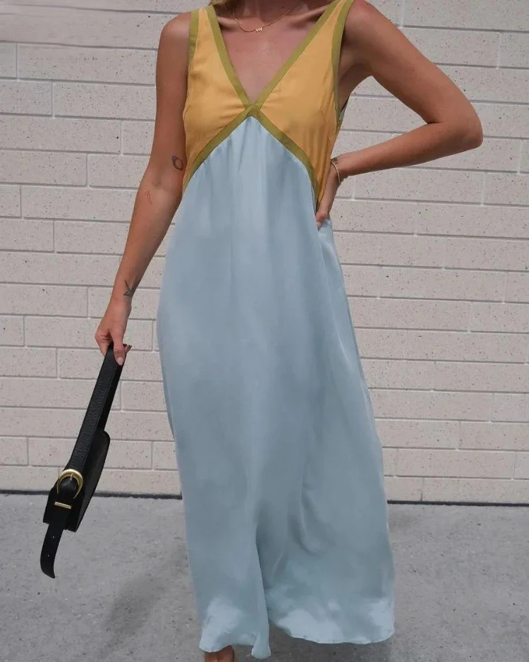 Vina | Kleid mit V-Ausschnitt und Komfort