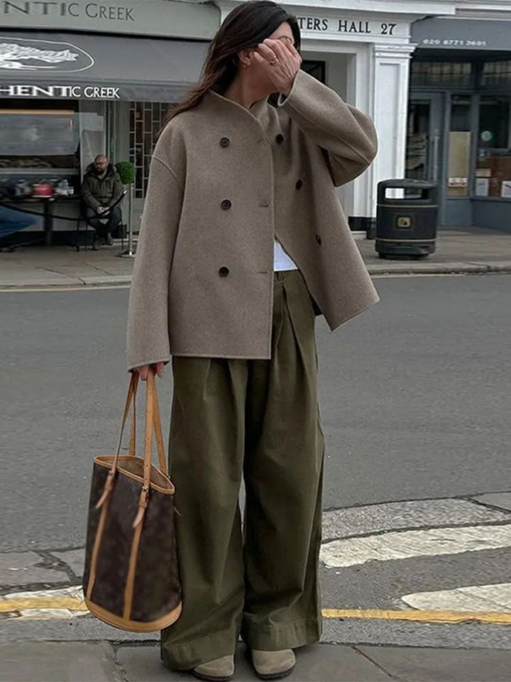 Diane | Eleganter Wollmantel für kalte Herbsttage